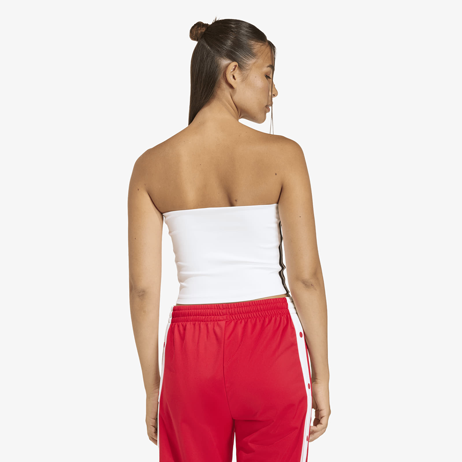 Tank Tops adidas 3 Stripes Tube Top White/ Black
