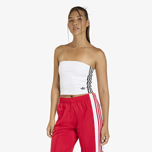 adidas 3 Stripes Tube Top White/ Black