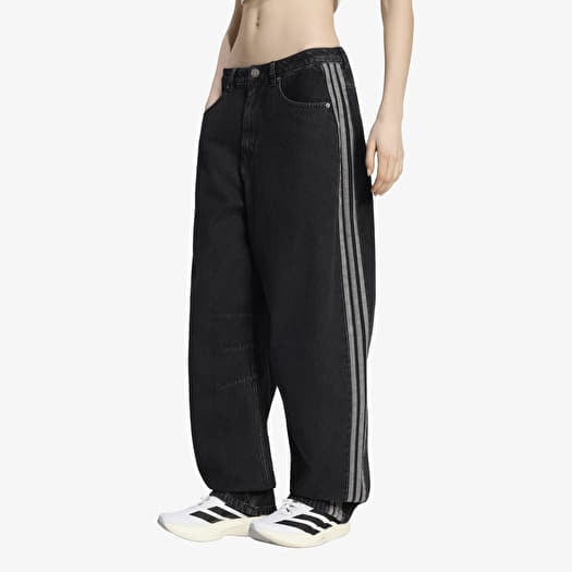 Jeans adidas High Rise Barrel Leg Denim Pant True Black Denim