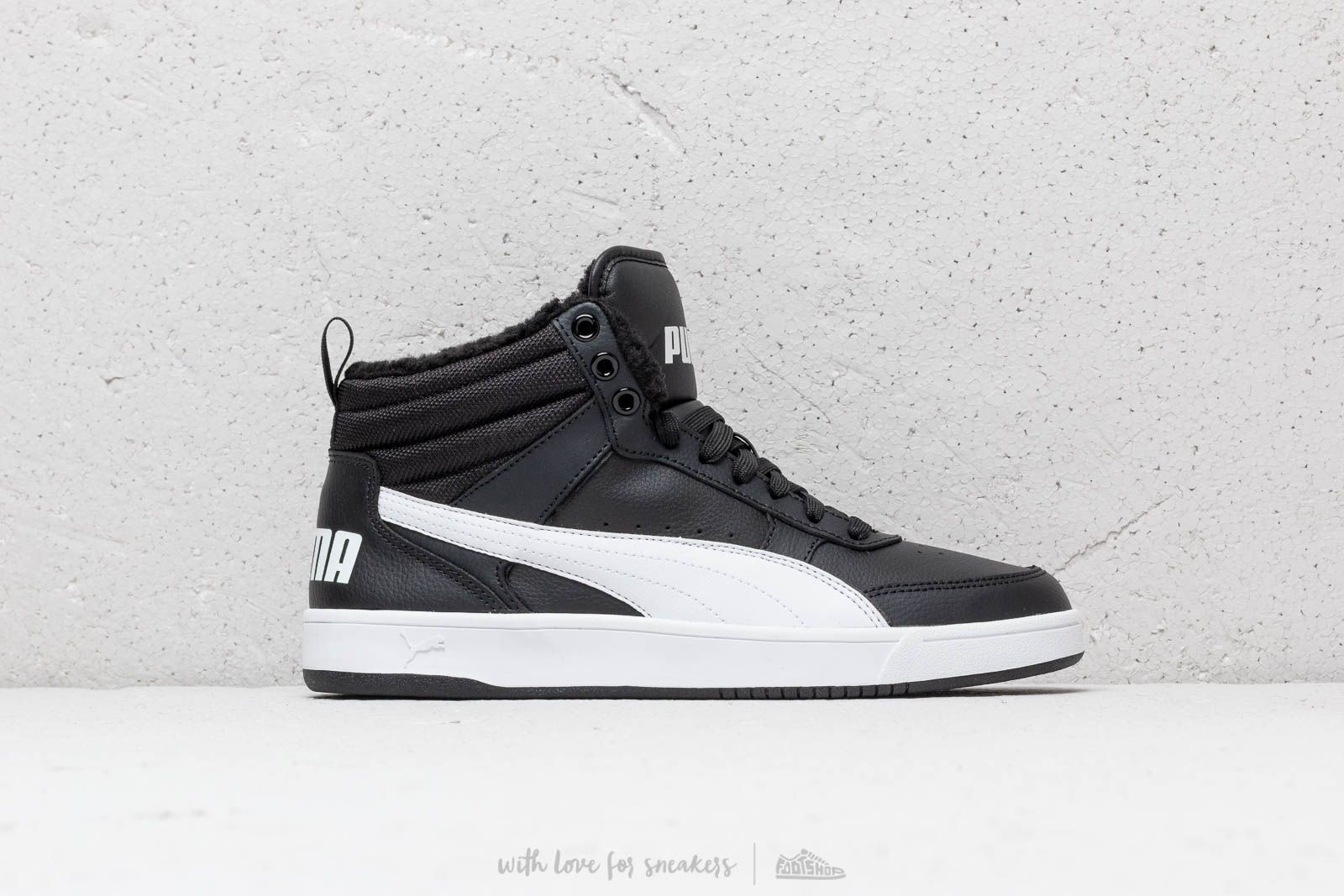 Men s shoes Puma Rebound StreetV2 Fur Puma Black Puma White Footshop