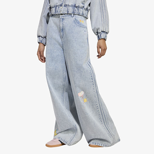 adidas x Care Bears Care Bear High Rise Wide Leg Denim Pant Clear Sky