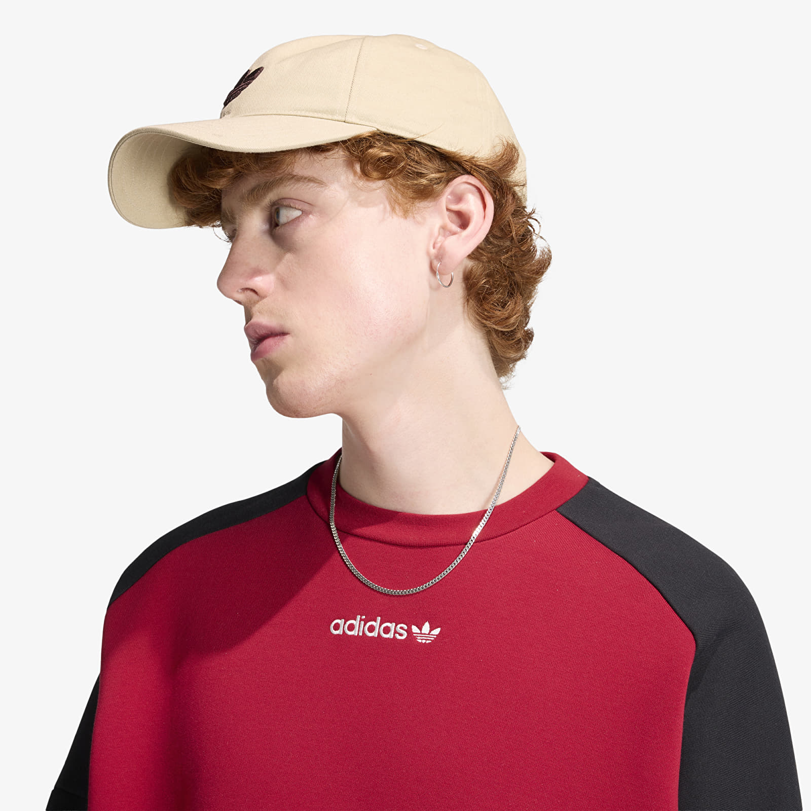 Hoodies and sweatshirts  adidas Cutline Crewneck Sweatshirt Black/ Team Victory Red
