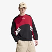 adidas Cutline Crewneck Sweatshirt Black/ Team Victory Red