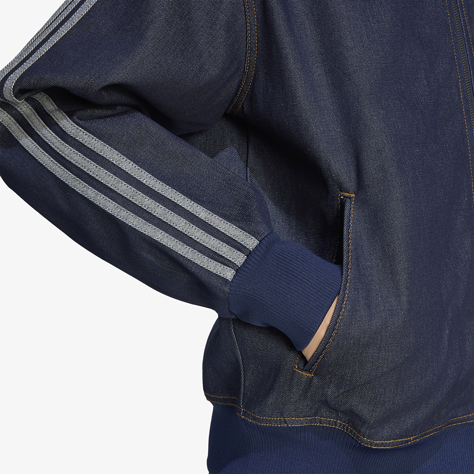 Jassen adidas Firebird Adicolor Raw Denim Track Top Jacket Indigo Denim