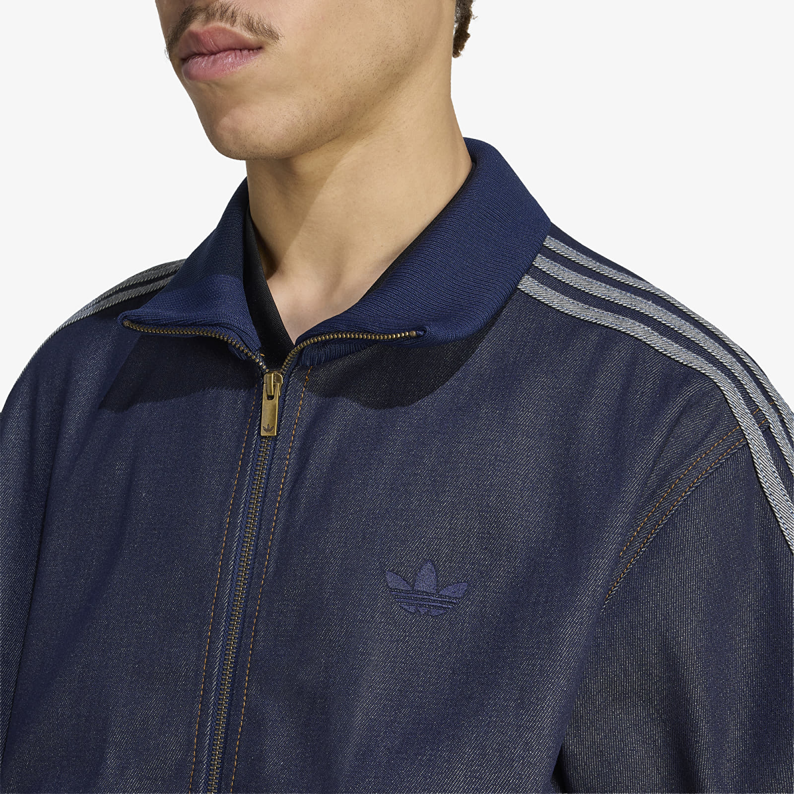 Jassen adidas Firebird Adicolor Raw Denim Track Top Jacket Indigo Denim