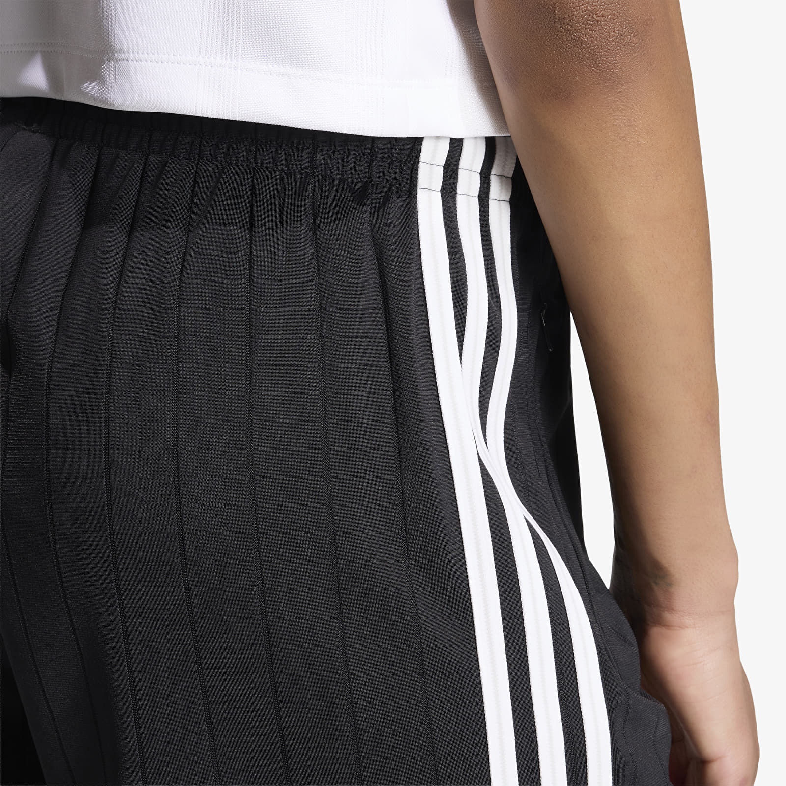 Kurzhosen adidas Pinstripe Firebird Shorts Black/ White/ Grey Two