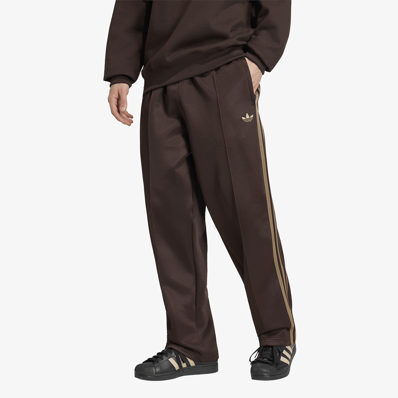 Bukser adidas Adicolor Spacer Baggy Trackpant Aurora Coffee