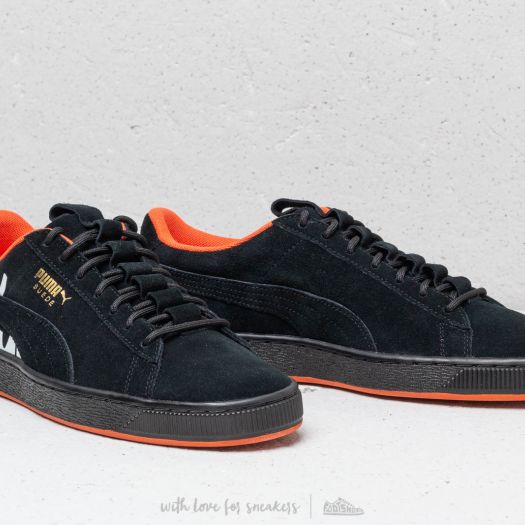 Puma suede classic black orange 2025