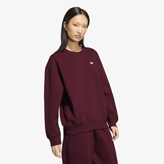 Sudadera adidas Essentials Crew Long Fleece Os Sweatshirt Maroon