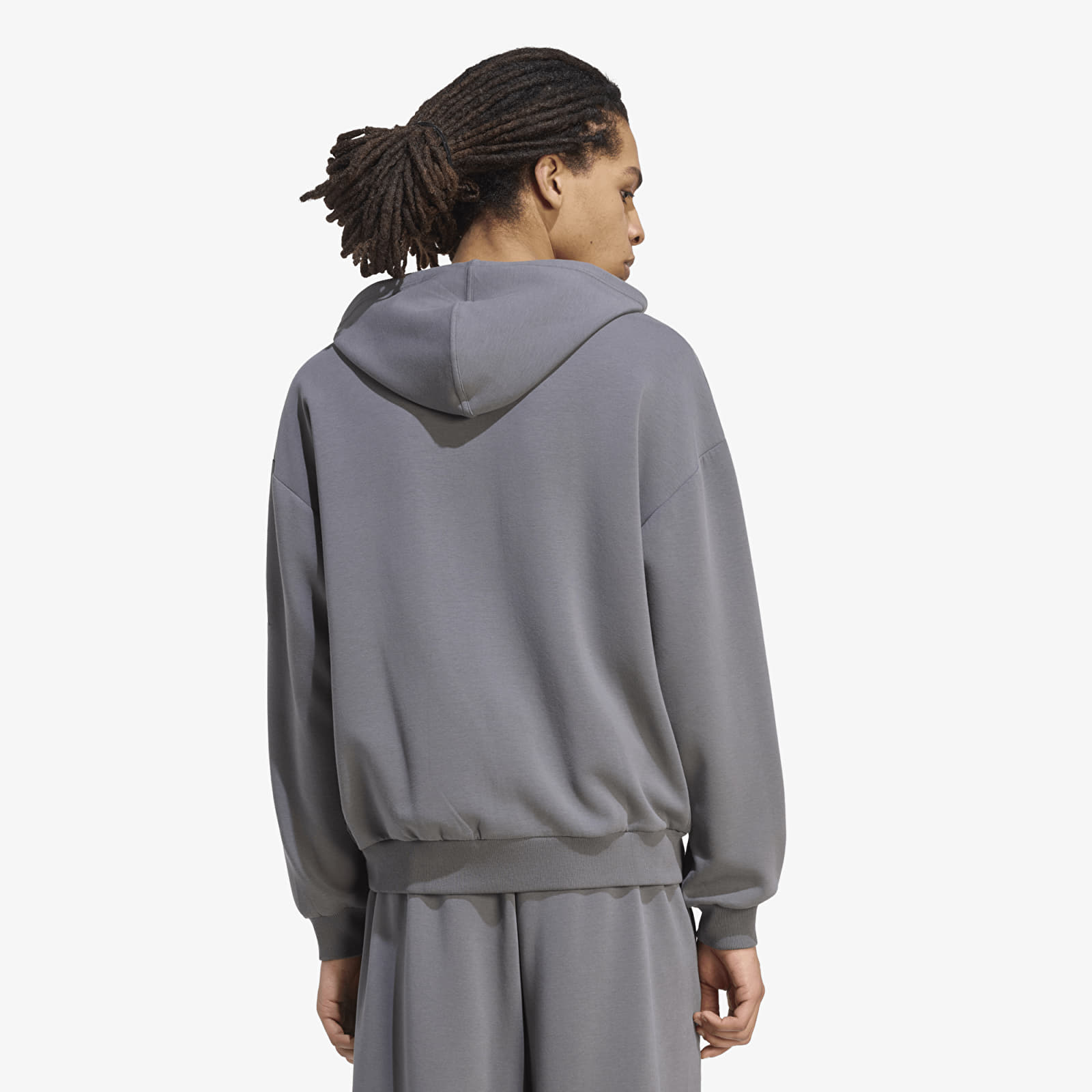 Hoodies and sweatshirts  adidas Soft Lux Full-Zip Hoodie Grey Five