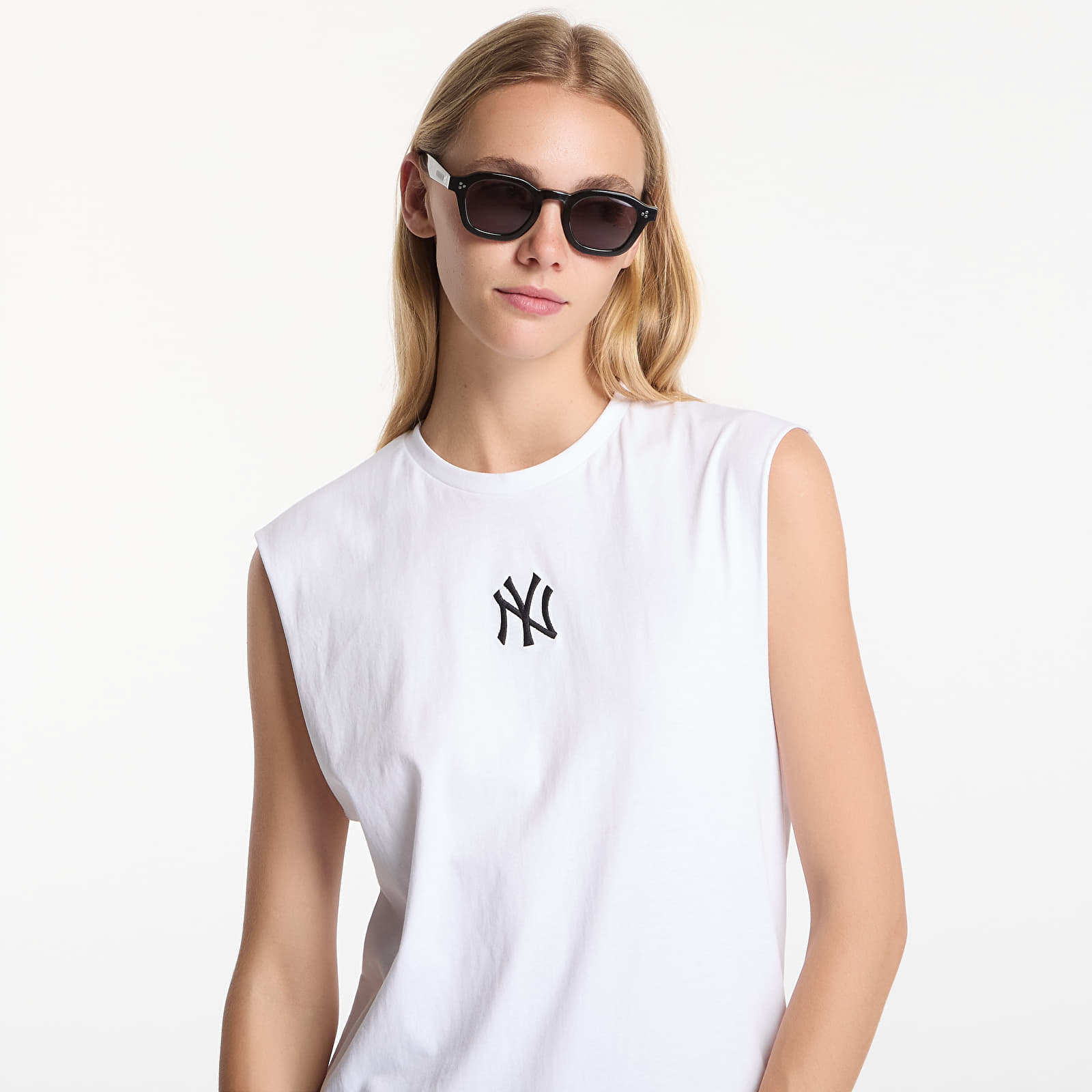Vests New Era MLB Nos Midi Sleeveless Tee New York Yankees UNISEX Optic White