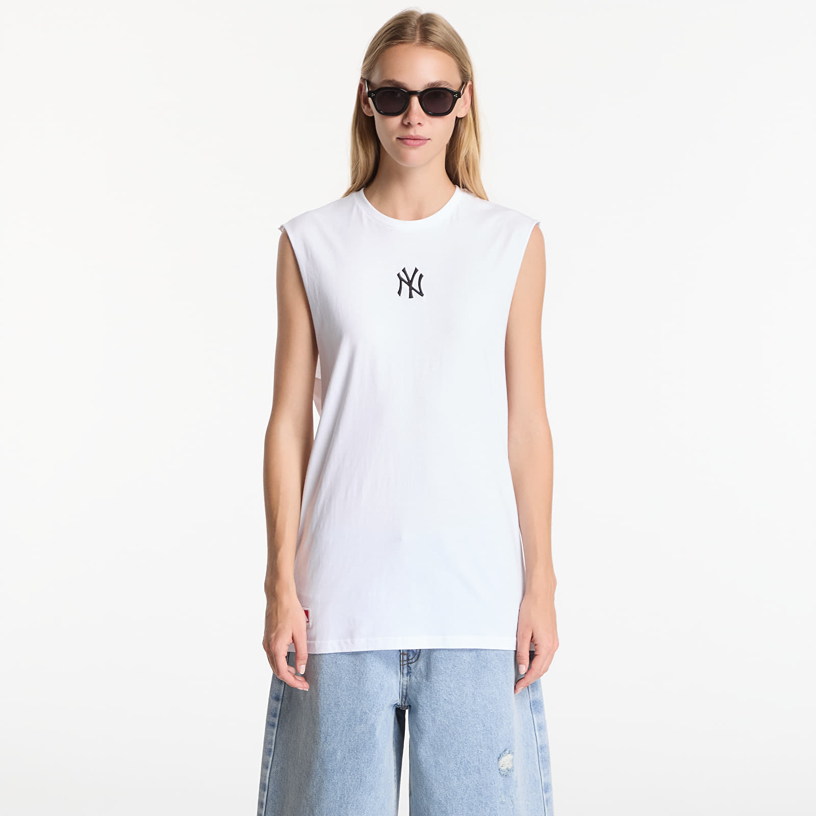 Vests New Era MLB Nos Midi Sleeveless Tee New York Yankees UNISEX Optic White