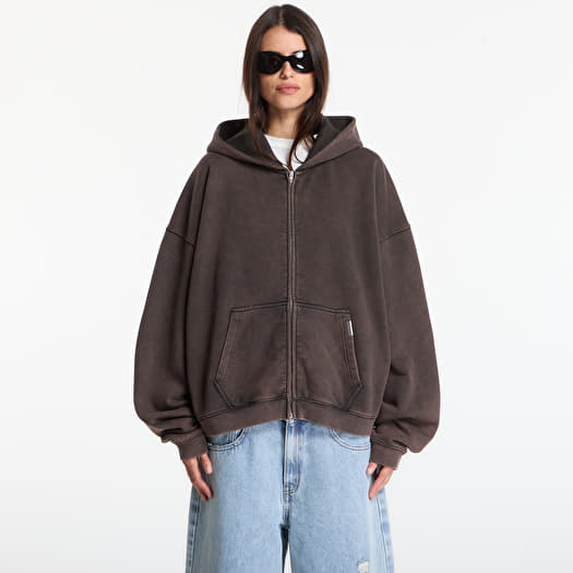 Sweatshirt Represent Initial Boxy Zip Through Hoodie UNISEX Coffee