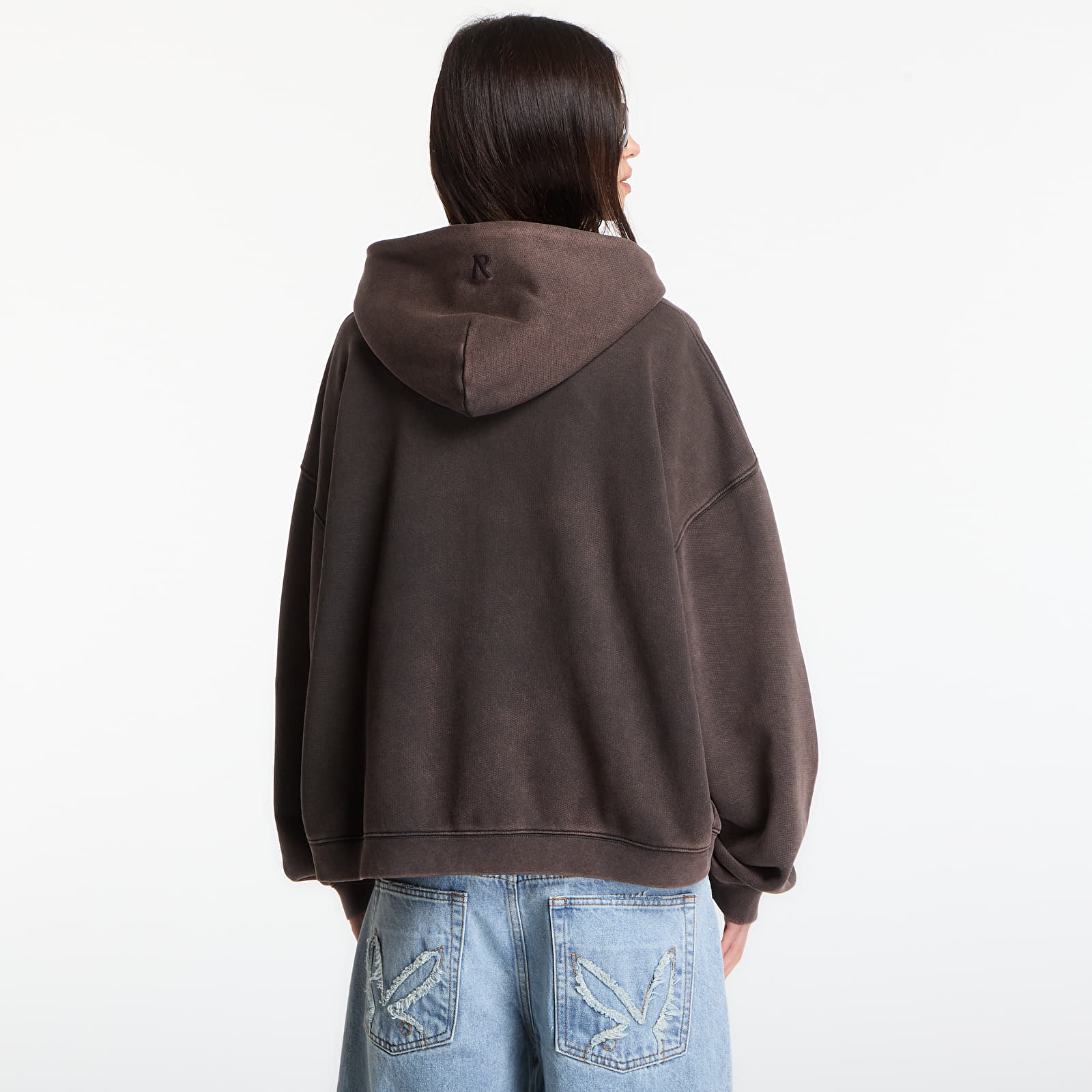 Hoodies and sweatshirts  Represent Initial Boxy Zip Through Hoodie UNISEX Coffee