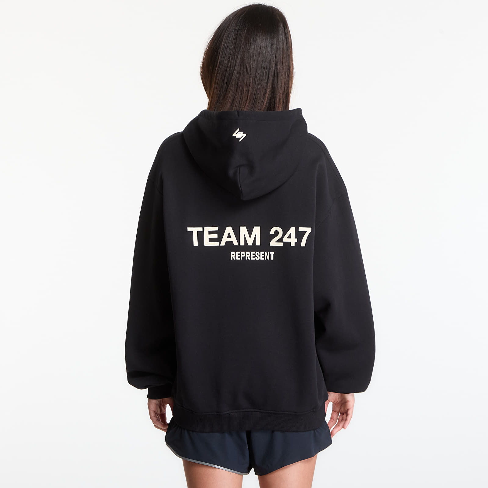 Hoodies and sweatshirts  REPRESENT 247 Team Oversized Hood UNISEX Jet Black