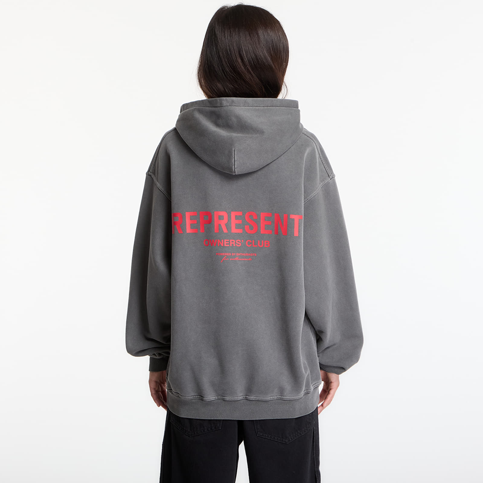 Hoodies and sweatshirts  Represent Owners Club Hoodie UNISEX Washed Black