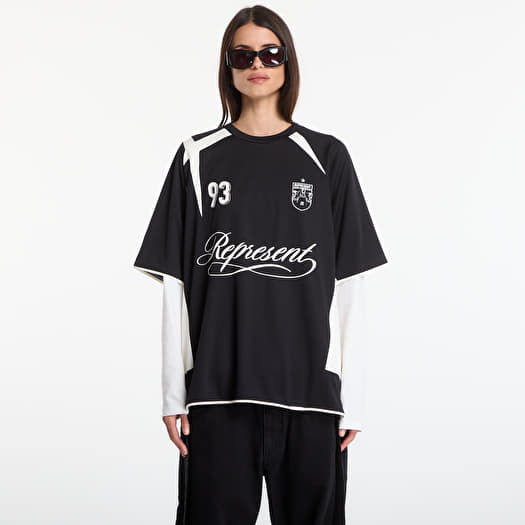 Jersey REPRESENT Star Football Top UNISEX Jet Black
