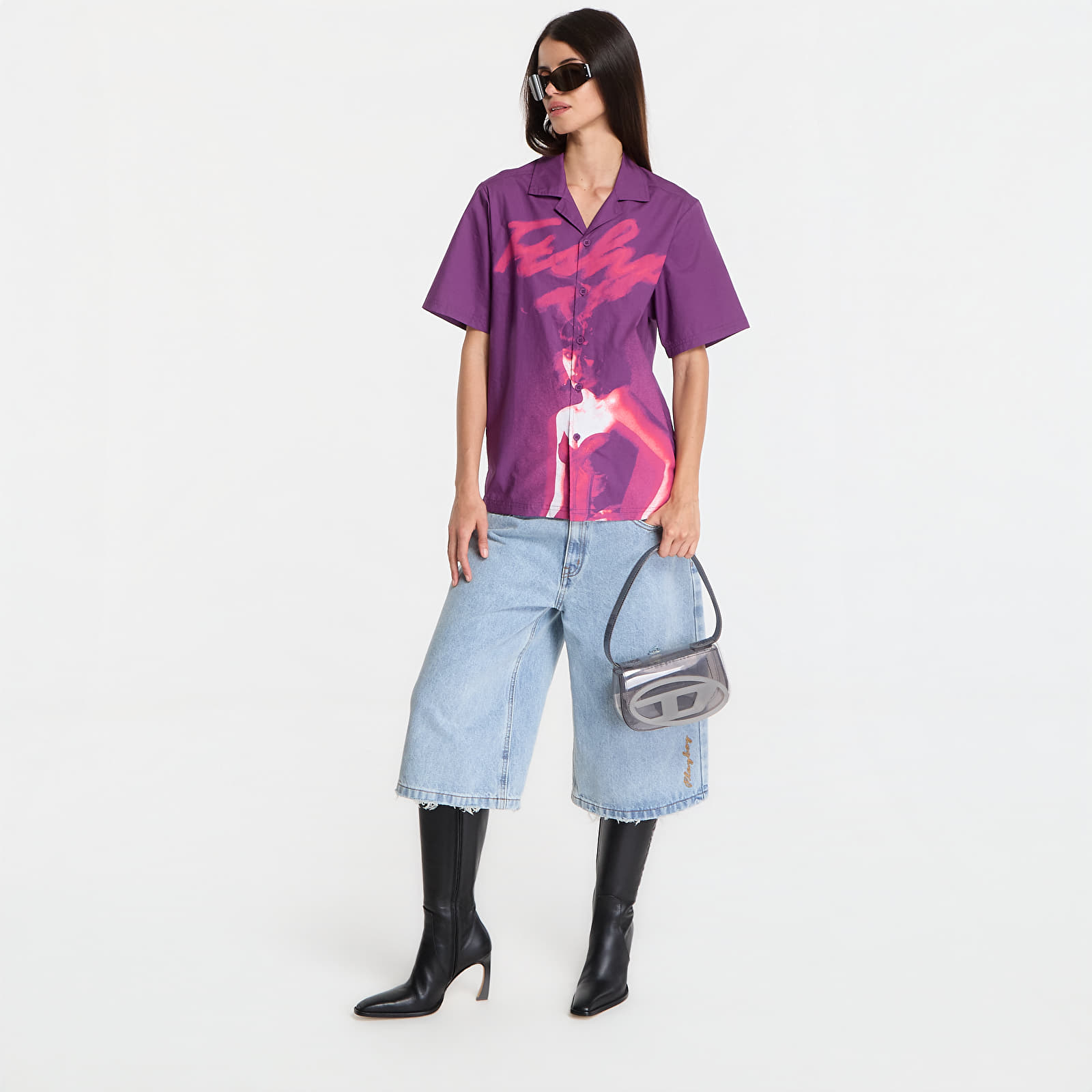 Men's shirts Playboy x FTSHP Camp Shirt Purple