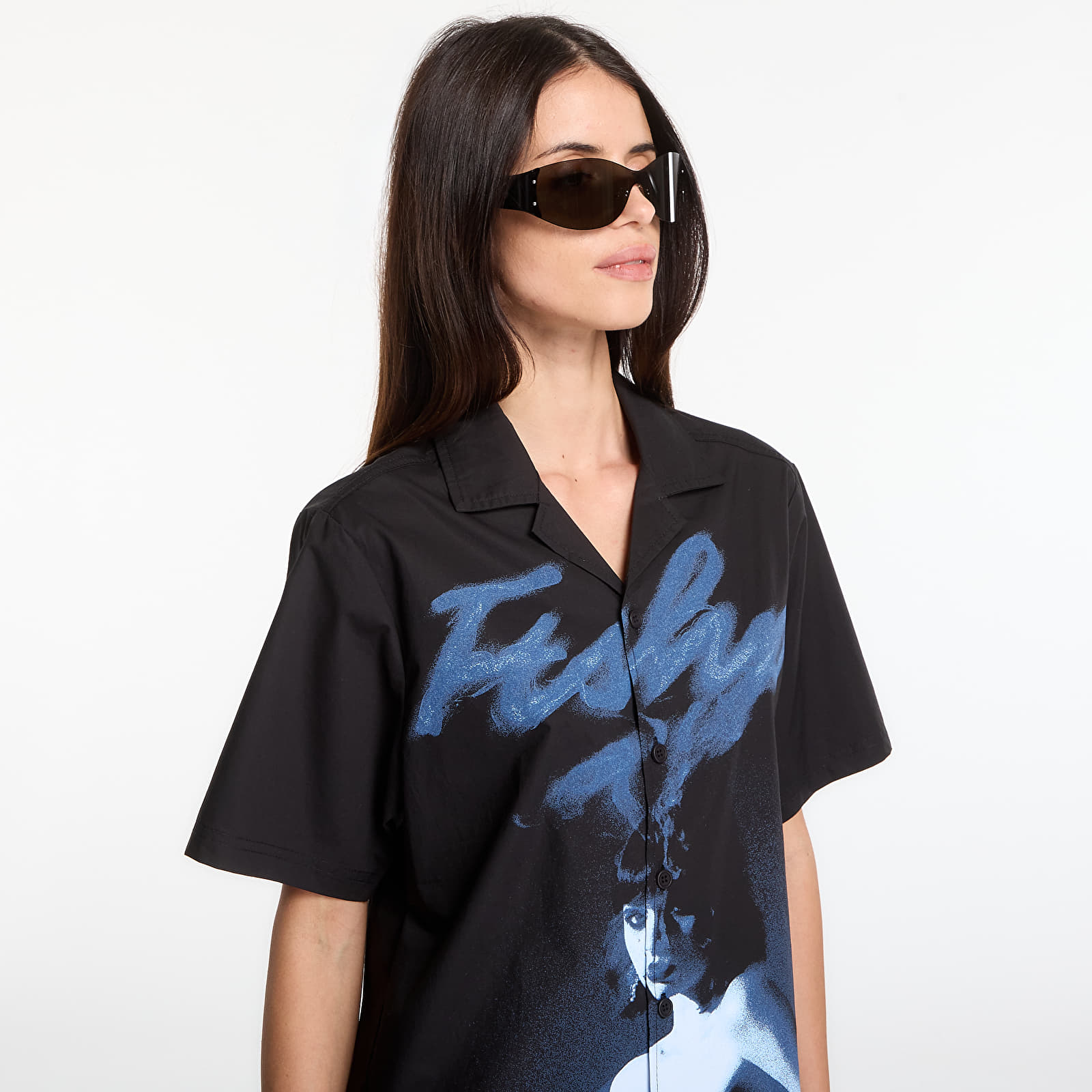 Overhemden voor heren Playboy x FTSHP Camp Shirt Black
