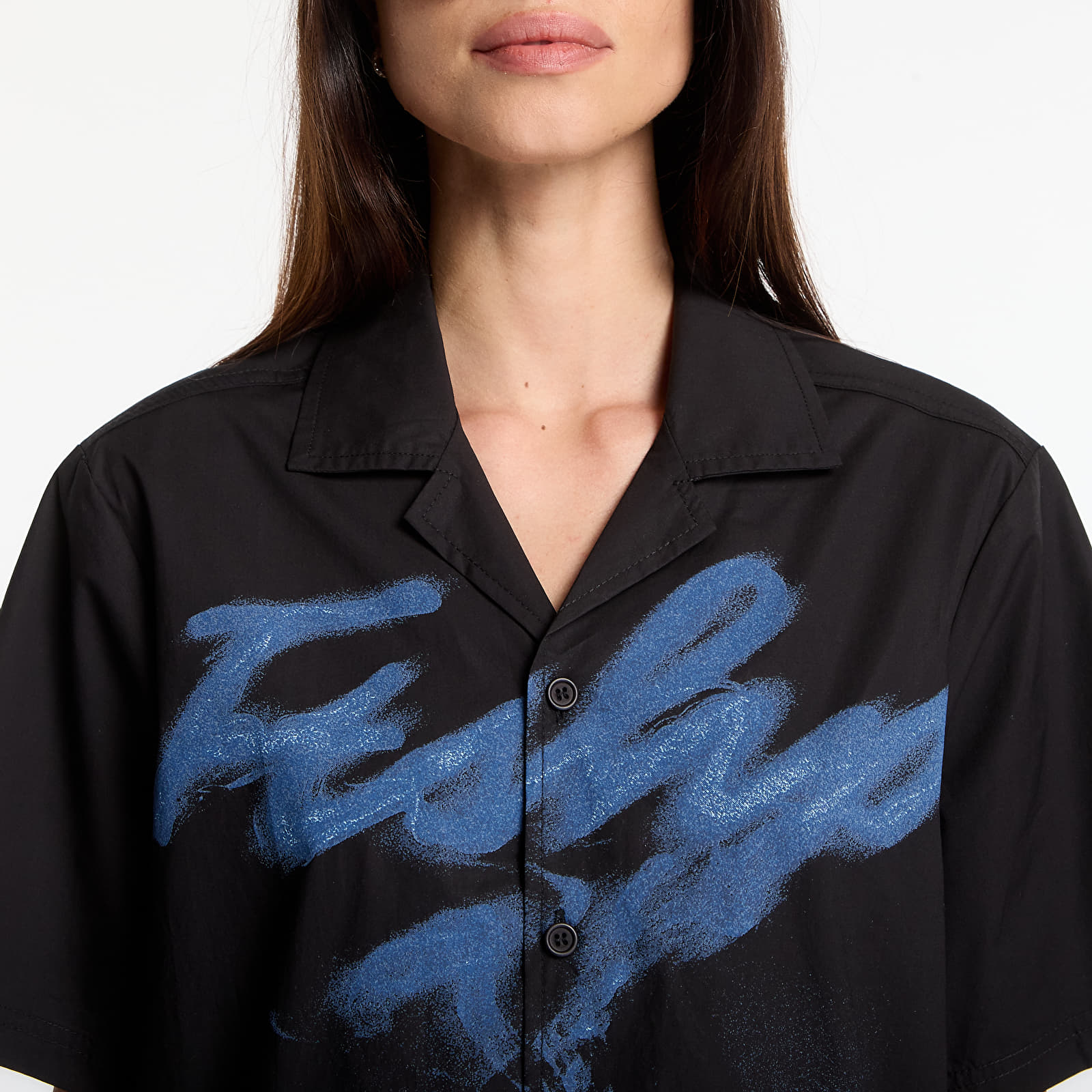 Overhemden voor heren Playboy x FTSHP Camp Shirt Black