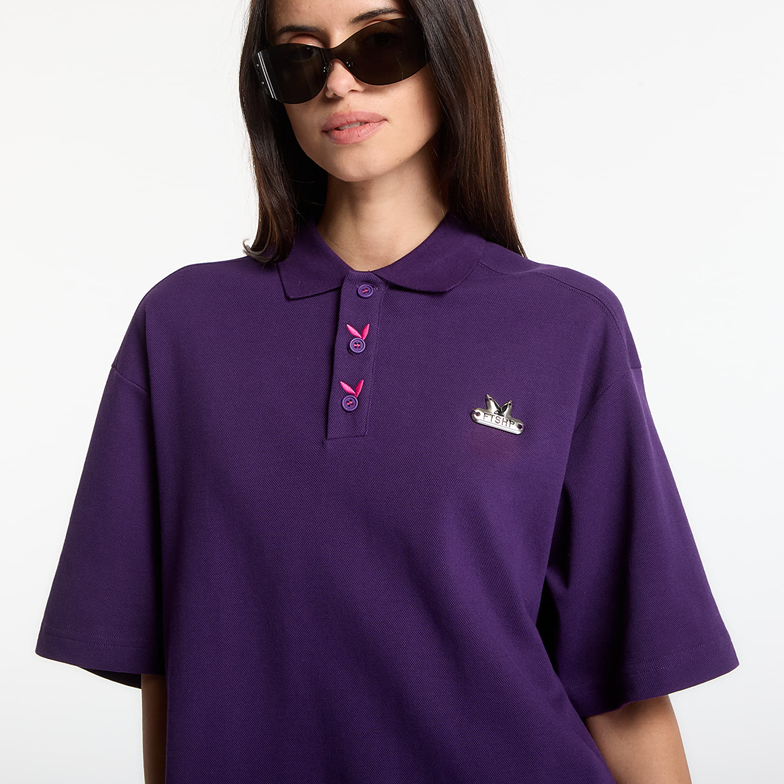 Men's T-shirts Playboy x FTSHP Short Sleeve Polo Purple