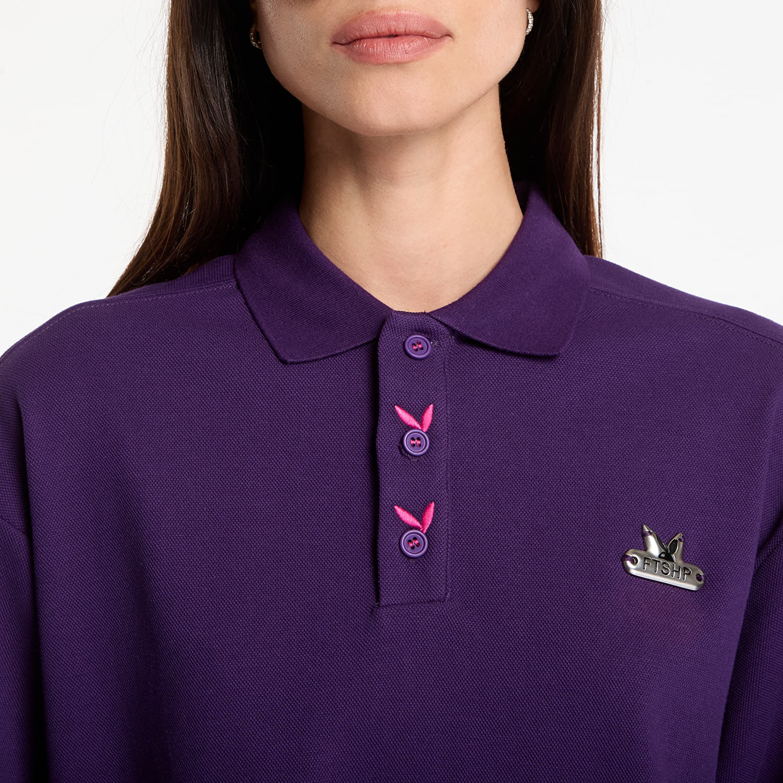 Men's T-shirts Playboy x FTSHP Short Sleeve Polo Purple