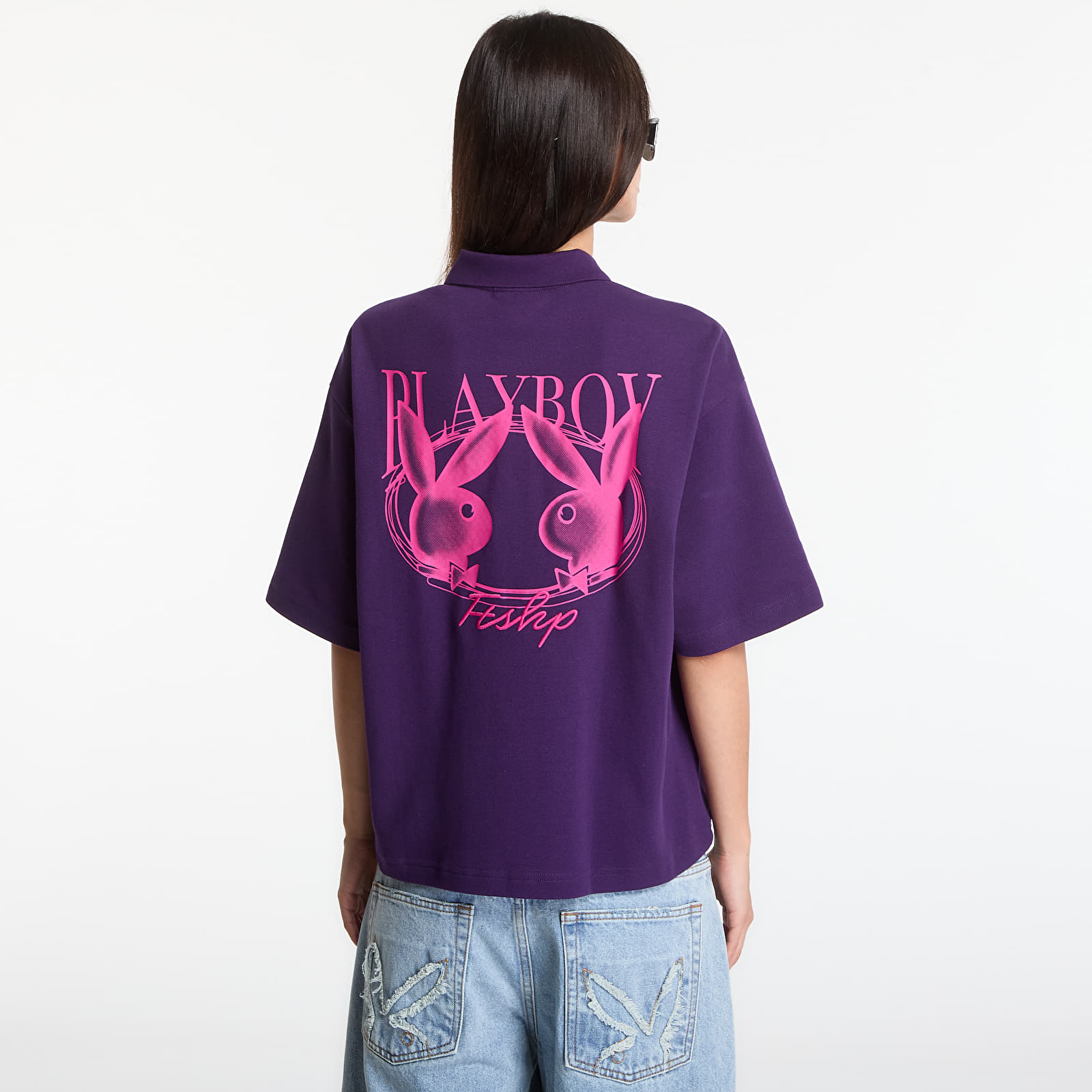 Men's T-shirts Playboy x FTSHP Short Sleeve Polo Purple