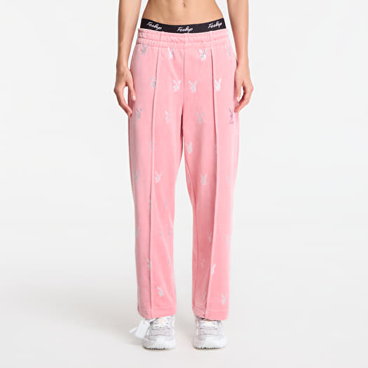 Superge Playboy x FTSHP Girls Velvet Sweatpants Pink