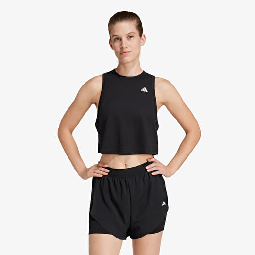 Tvertnes augšdaļa adidas Train Essentials Boxy Workout Tank Top Black