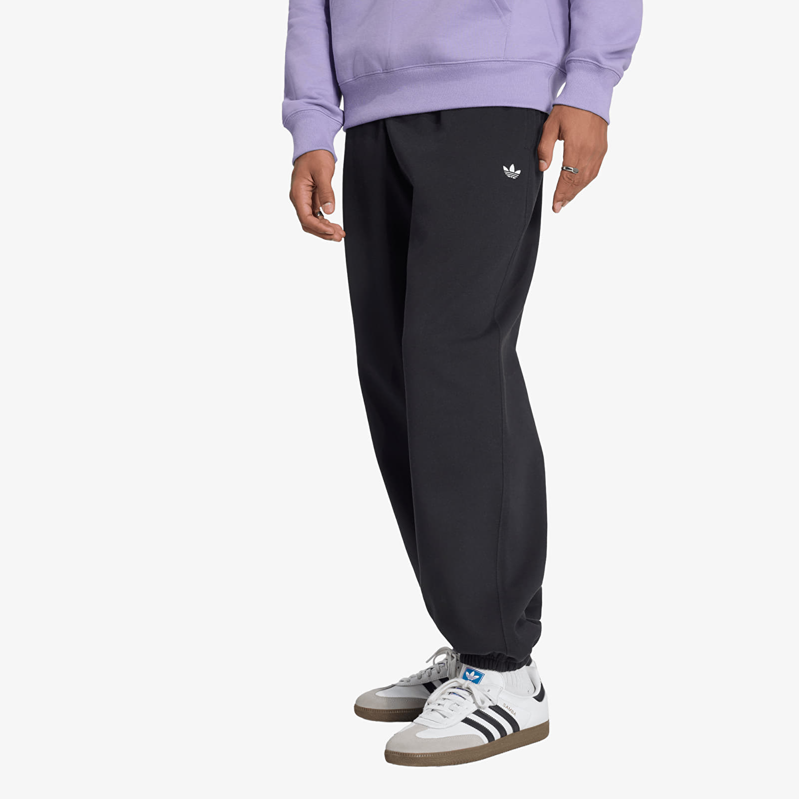 Jogginghosen adidas Trefoil Essentials Loose Fleece Pants Black
