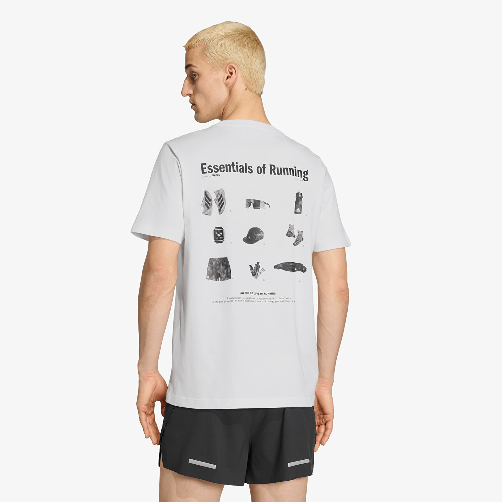 T-shirts adidas Run Essentials Graphic T-Shirt White