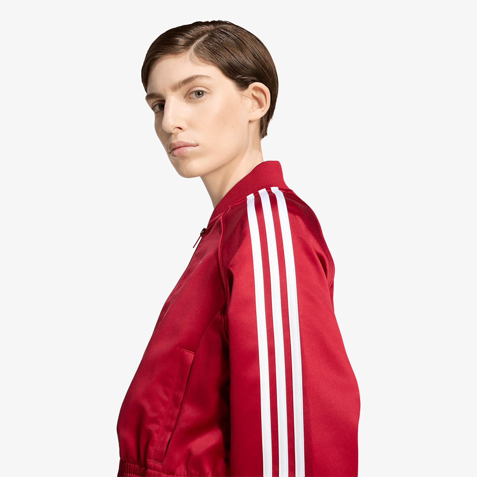 Jakker adidas Satin Sst Jacket Team Victory Red/ White