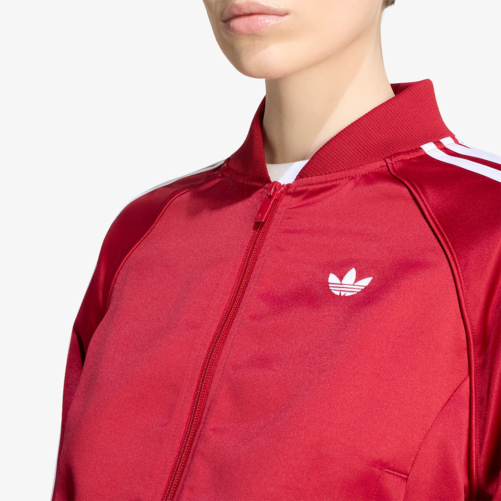 Jakker adidas Satin Sst Jacket Team Victory Red/ White