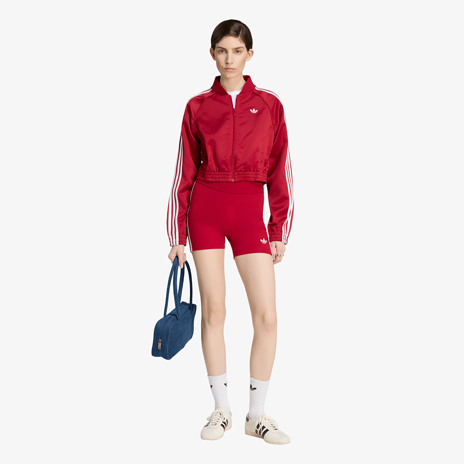 Jakker adidas Satin Sst Jacket Team Victory Red/ White