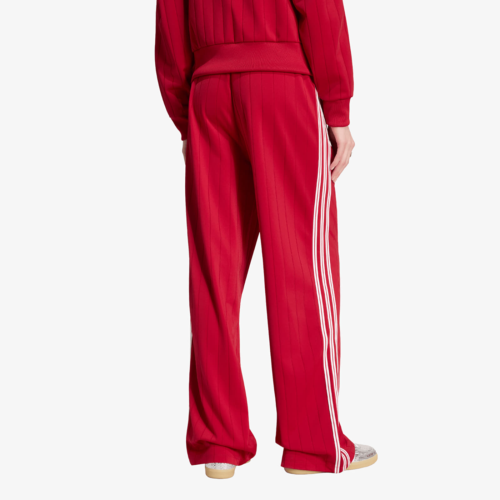 Kelnės adidas Pinstripe Firebird Loose Trackpant Team Victory Red/ White/ Team Victory Red
