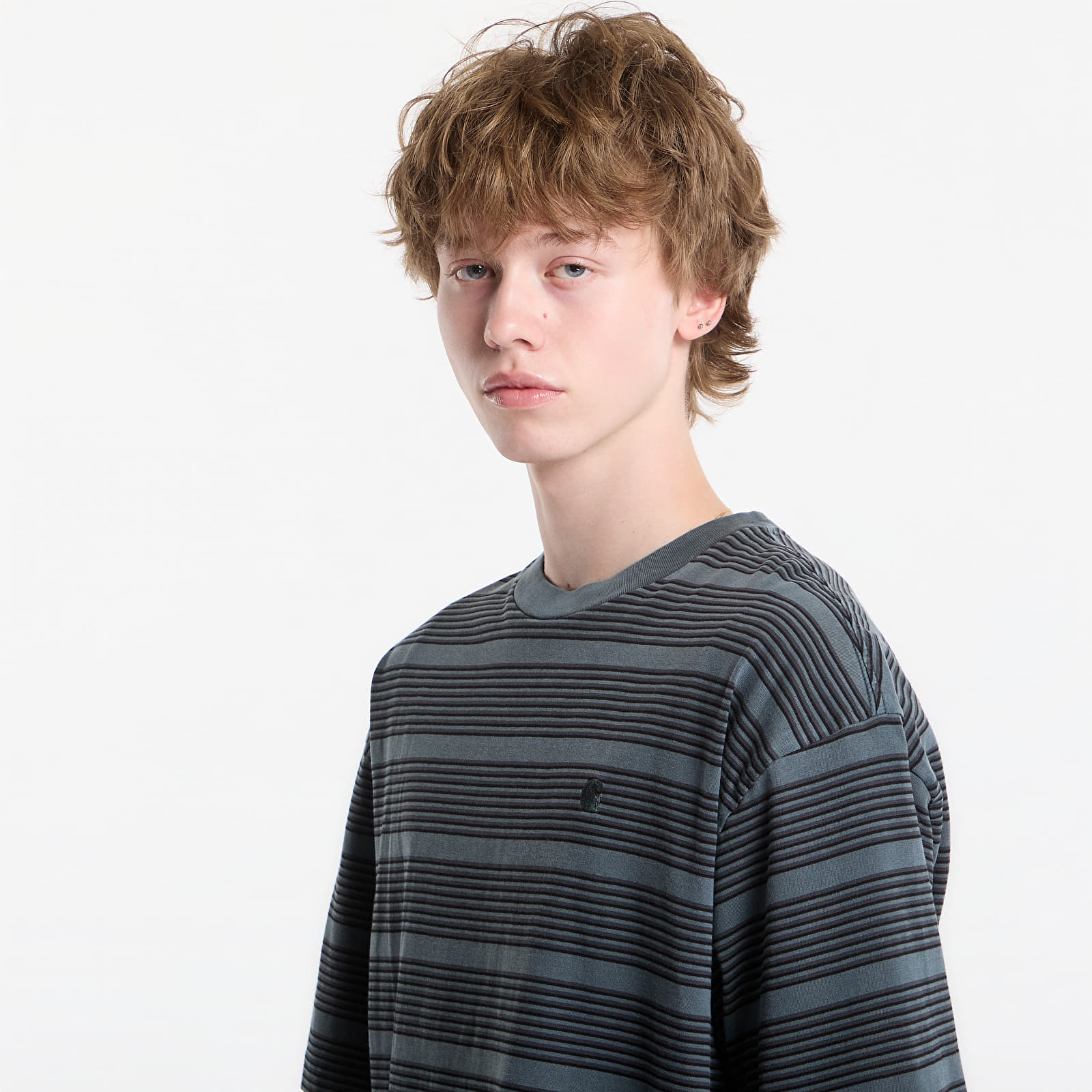 T-paidat Carhartt WIP S/S Hanson T-Shirt UNISEX Hanson Stripe, Kale Green
