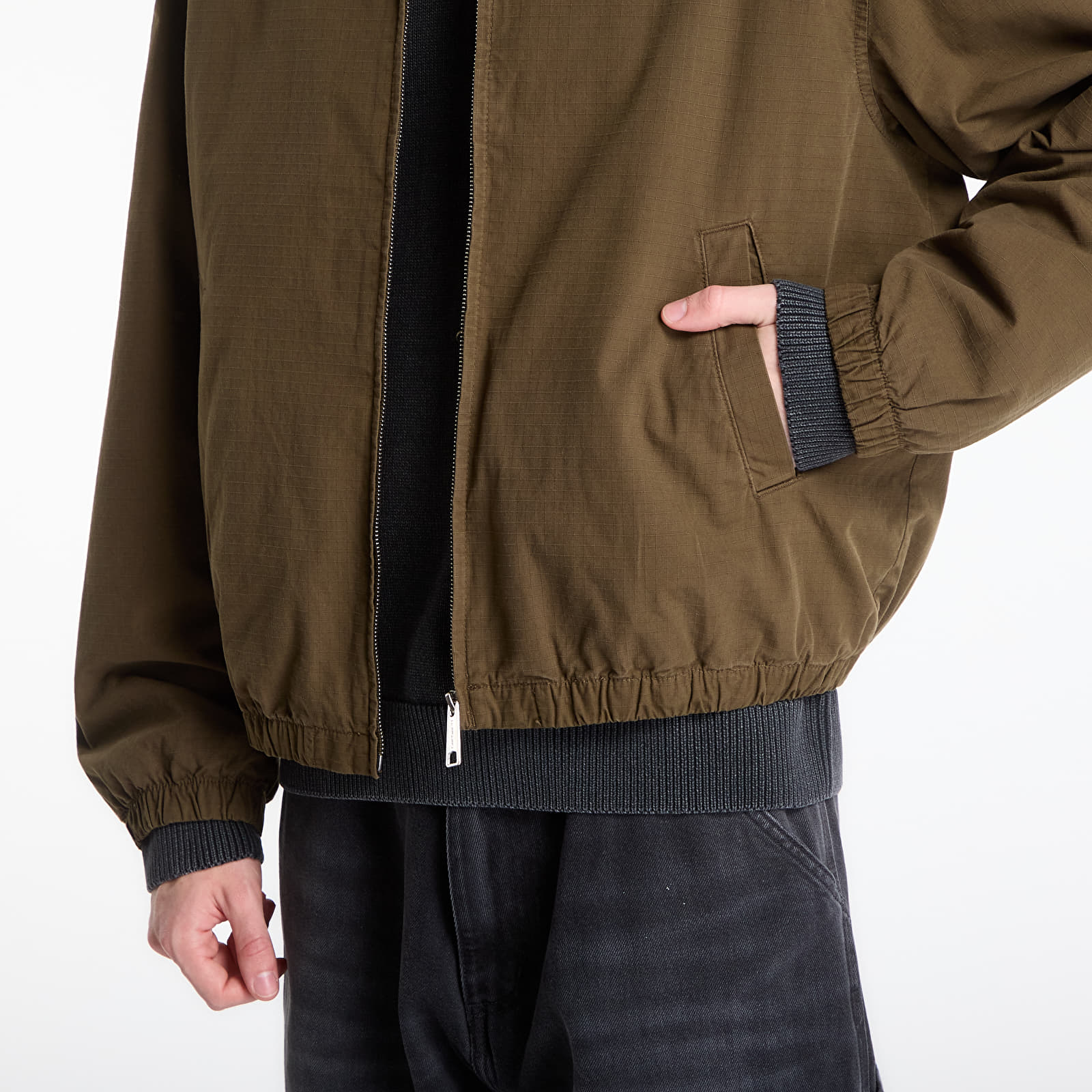 Jacken Carhartt WIP Madison Ripstop Jacket UNISEX Dark Beech/ Black Garment Dyed