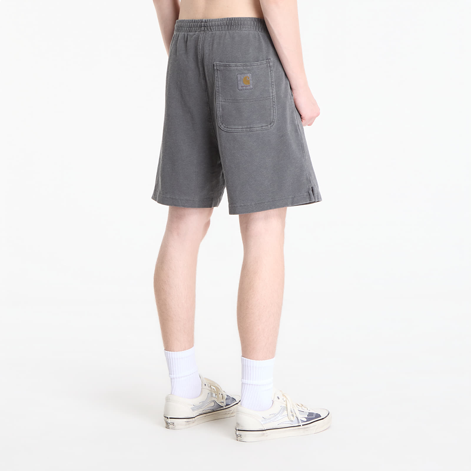 Shorts Carhartt WIP Harper Sweat Short Black Garment Dyed
