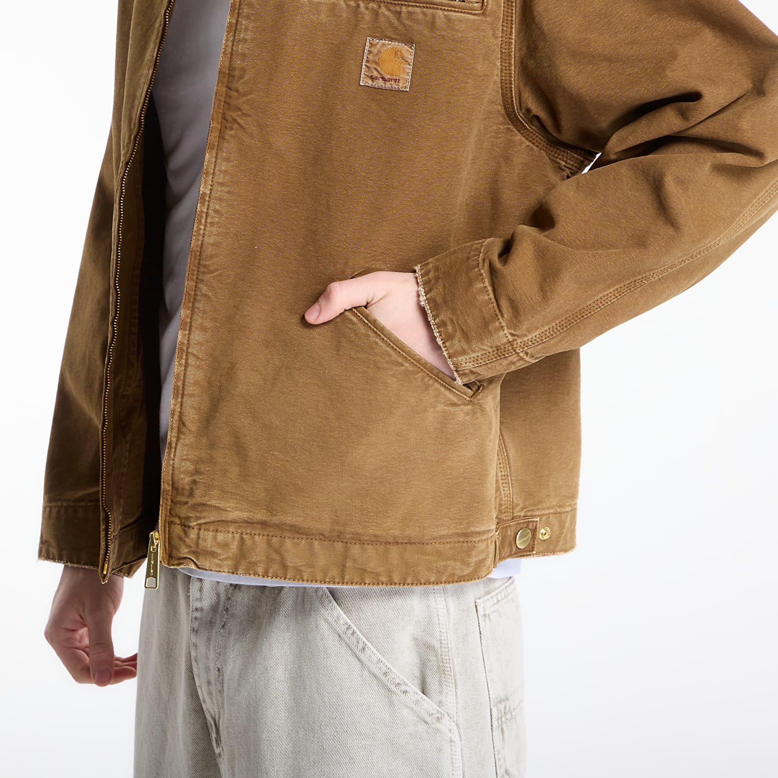 Jackets Carhartt WIP OG Detroit Jacket UNISEX Hamilton Brown/ Hamilton Brown Destroy Wash