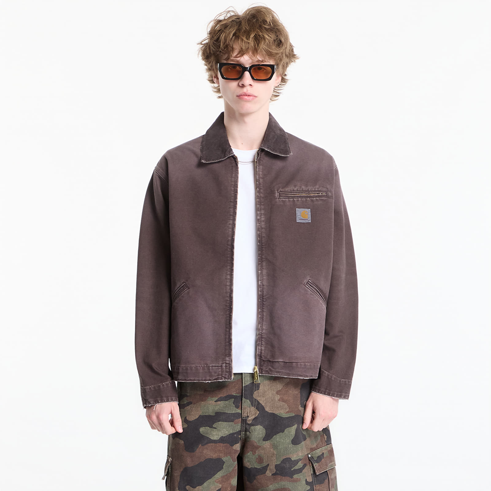Jackets Carhartt WIP OG Detroit Jacket UNISEX Tobacco/ Tobacco Destroy Wash