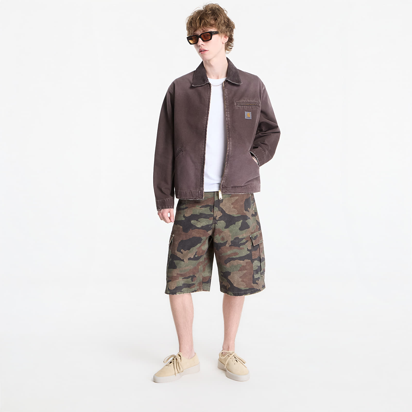 Jackets Carhartt WIP OG Detroit Jacket UNISEX Tobacco/ Tobacco Destroy Wash
