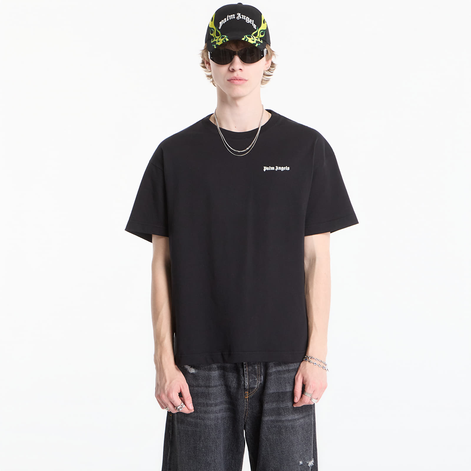   Μπλούζες Palm Angels Classic Logo 3-pack Tee Black/ Off White
