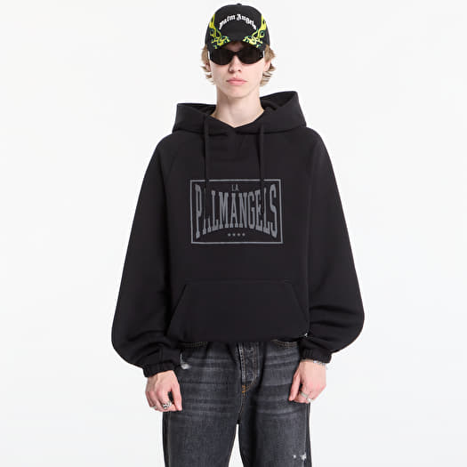 Sweatshirt Palm Angels Vintage Box Logo Loose Hoodie Black/ Grey
