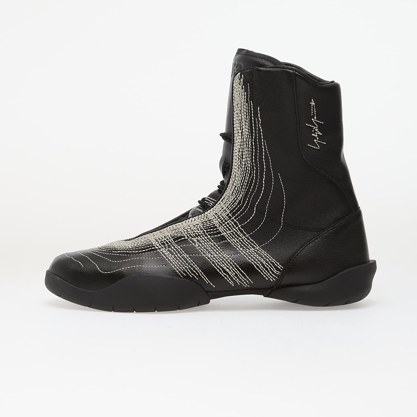 Zapatillas Hombre Y-3 Regu Embroidery Black/ Black/ Aluminum
