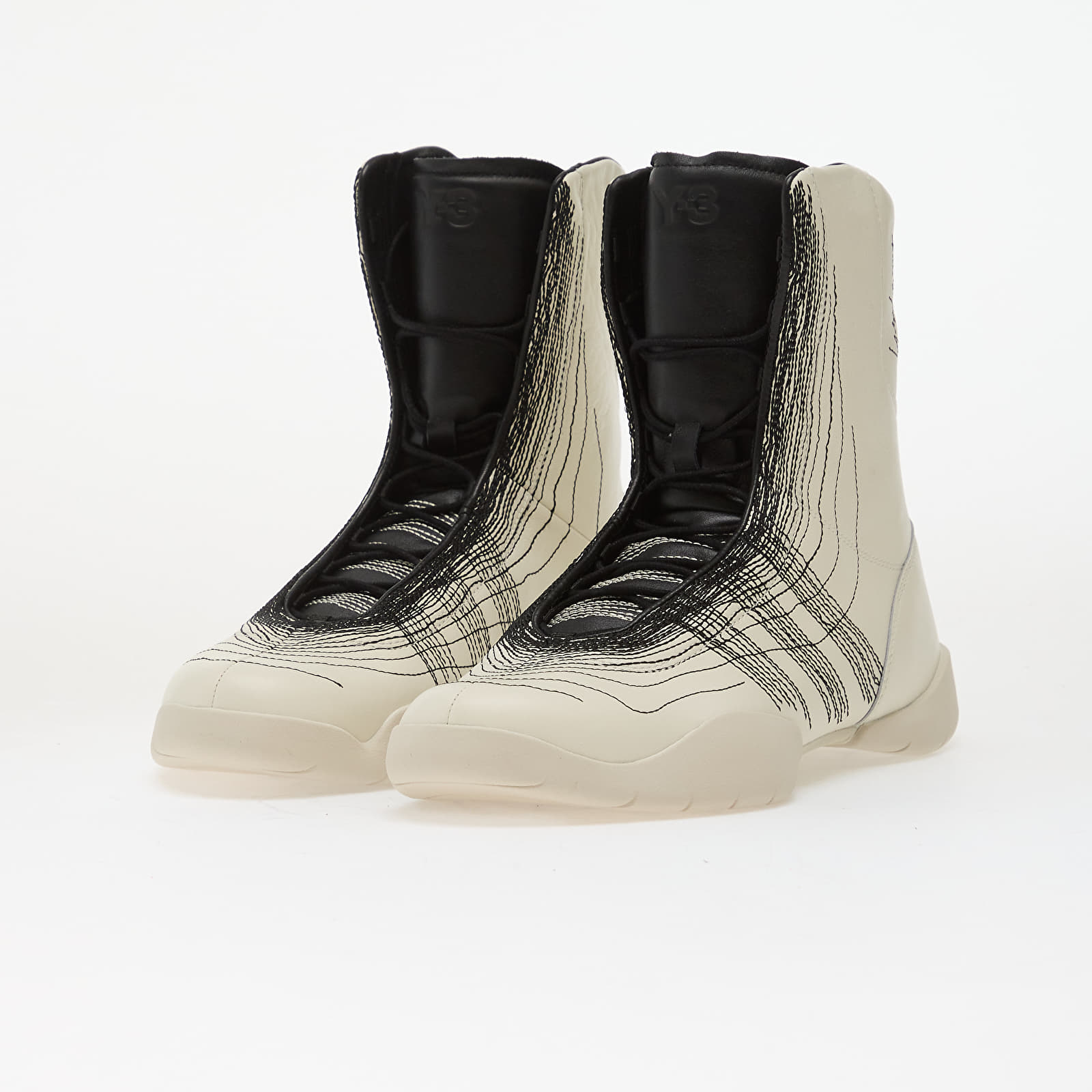 Herenschoenen Y-3 Regu Embroidery Off White/ Black/ Aluminum