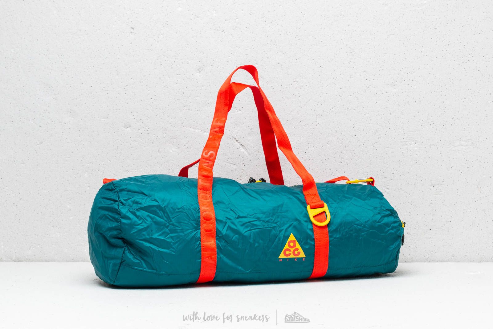 Bags & backpacks Nike ACG Packable Duffle Bag Geode Teal/ Geode Teal/ Habanero Red