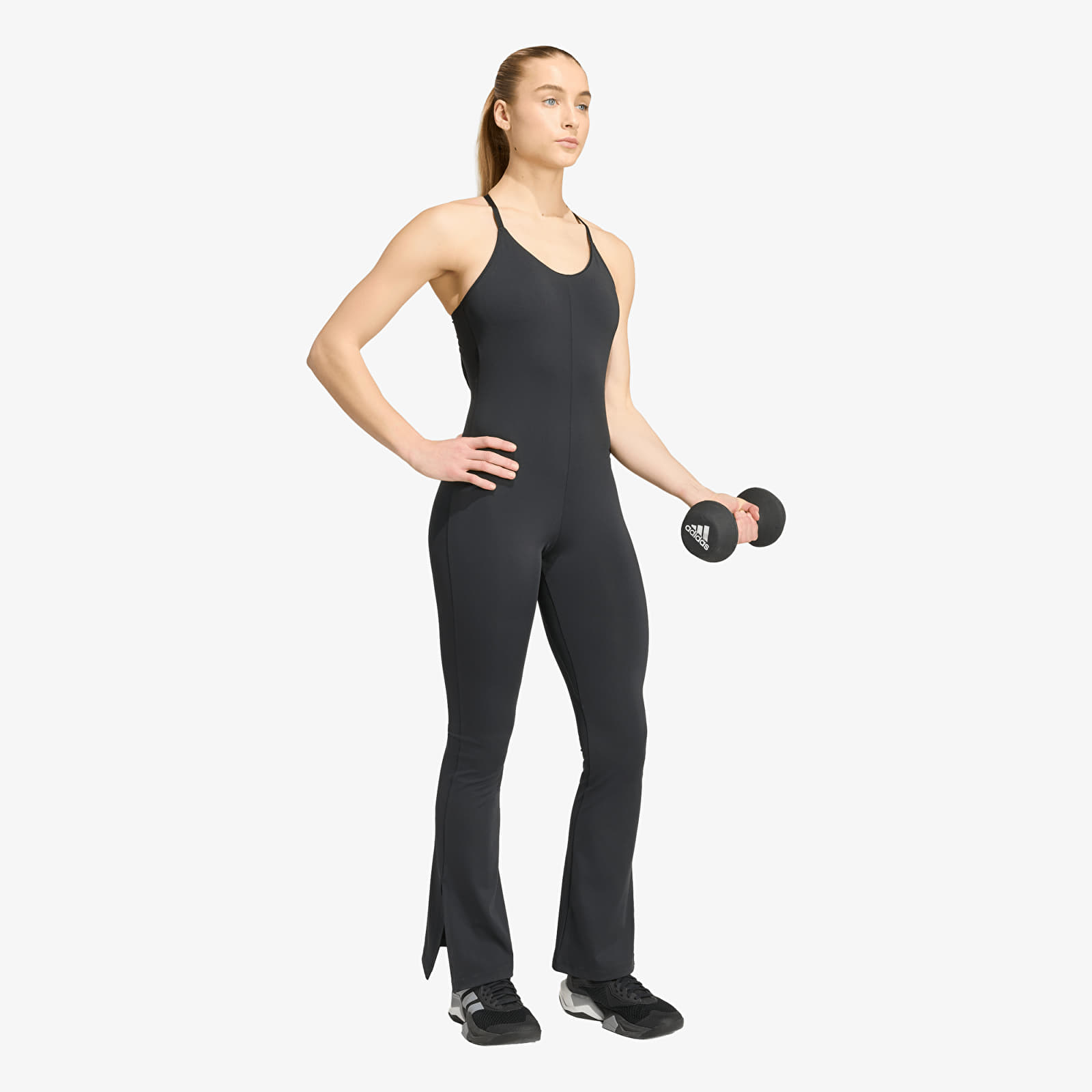 Женские комбинезоны adidas All Me Flare Onesie Black