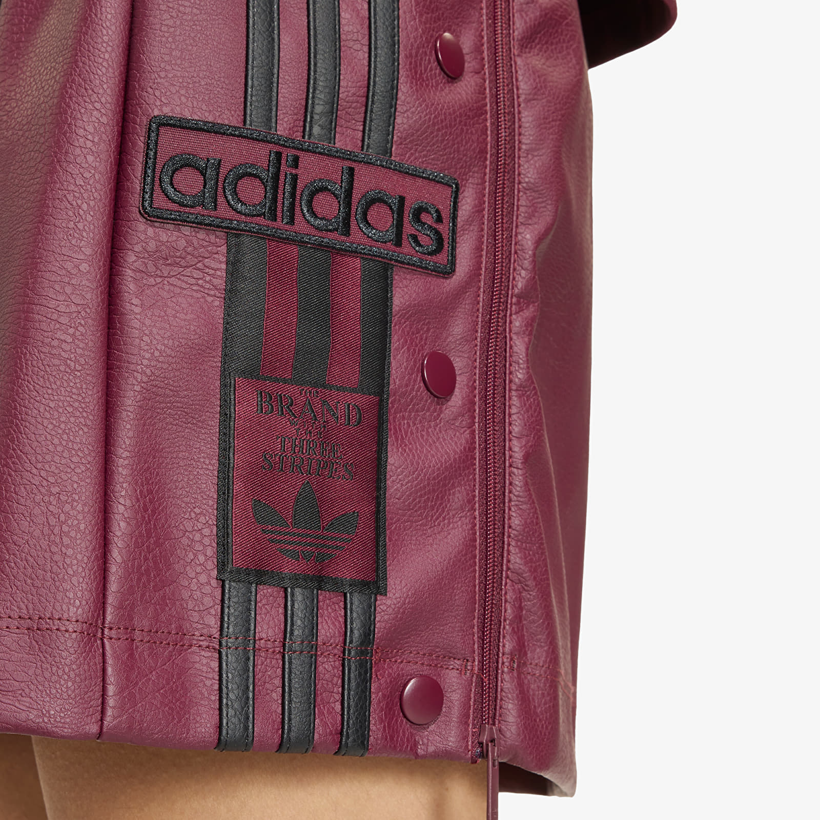 Rokken voor vrouwen adidas Pleather Adibreak Skirt Maroon/ Black