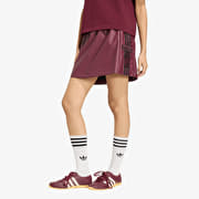 adidas Pleather Adibreak Skirt Maroon/ Black