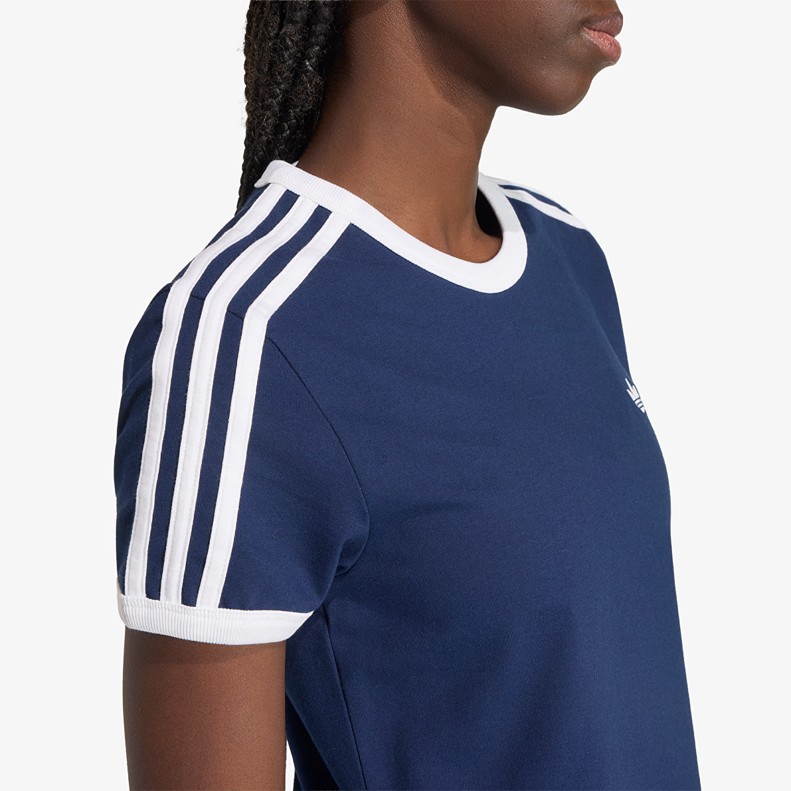 Kleider adidas 3 Stripes Dress (slim) Night Indigo/ White